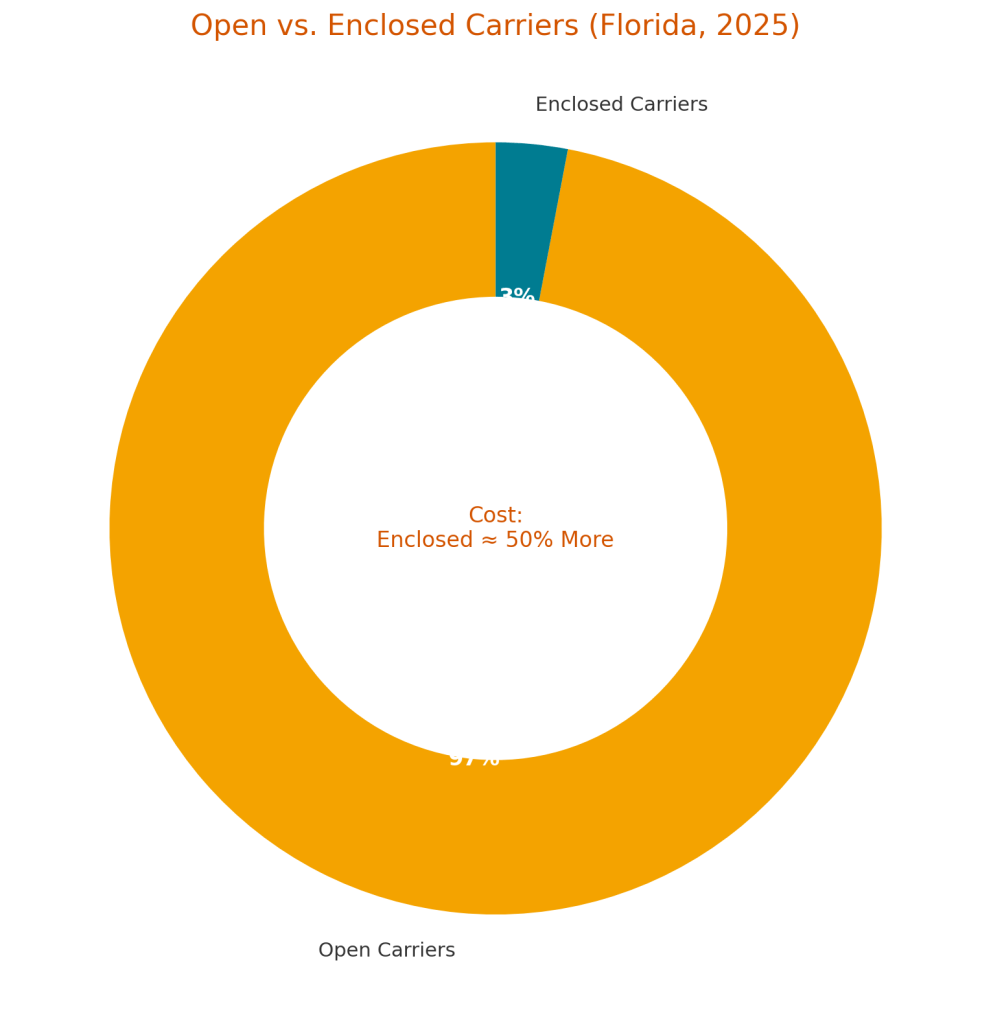 Open Vs. Enclosed Carriers (Florida, 2025)